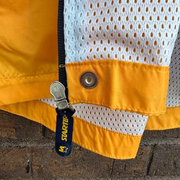 Vintage Starter Jacket Yellow & Navy Sz Youth Large 14/16 - Picture 4 of 6